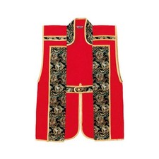 Samurai Cosplay Jinbaori rote Jacke Panzerkleidung Feudal Warlord Kimono Awase