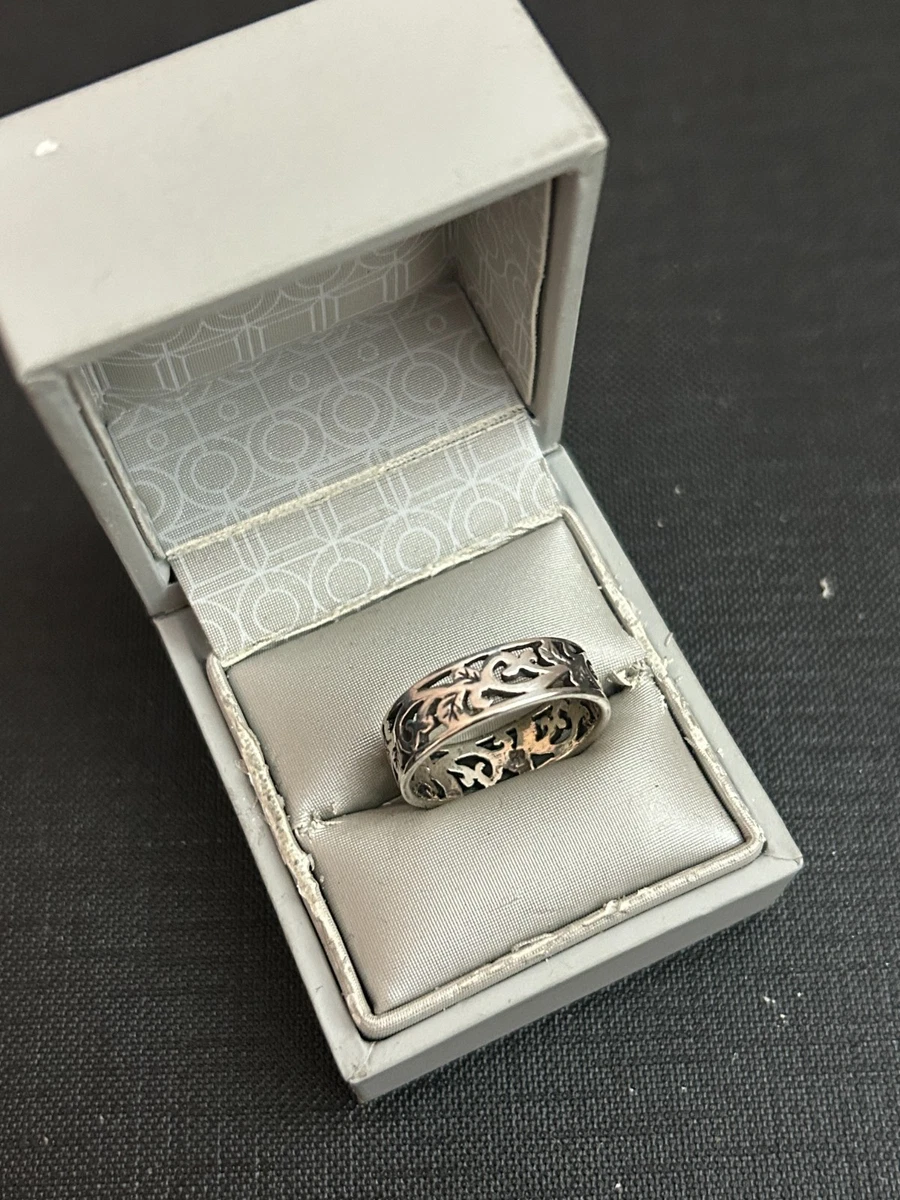 Bracelet En Argent Bague Ancienne En Argent Massif Tressé - Taille 54 - Style Vintage Et Authentique Bijou Vintage Sterling Silver