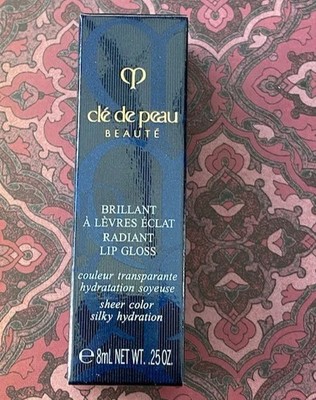 Cle De Peau Red Lipgloss Radiant Lipgloss Sheer Colour 8 Fire Ruby Neu & Versiegelt