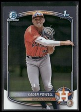 2025 Bowman Chrome Caden Powell #BCP-212 1st Prospect Astros