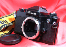 Nikon FE Black 35mm SLR Near Mint  Film Camera Body Only "w/Strap" from Japan