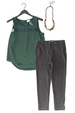 Completo moda donna taglia M con Vila camicetta taglia M e collana