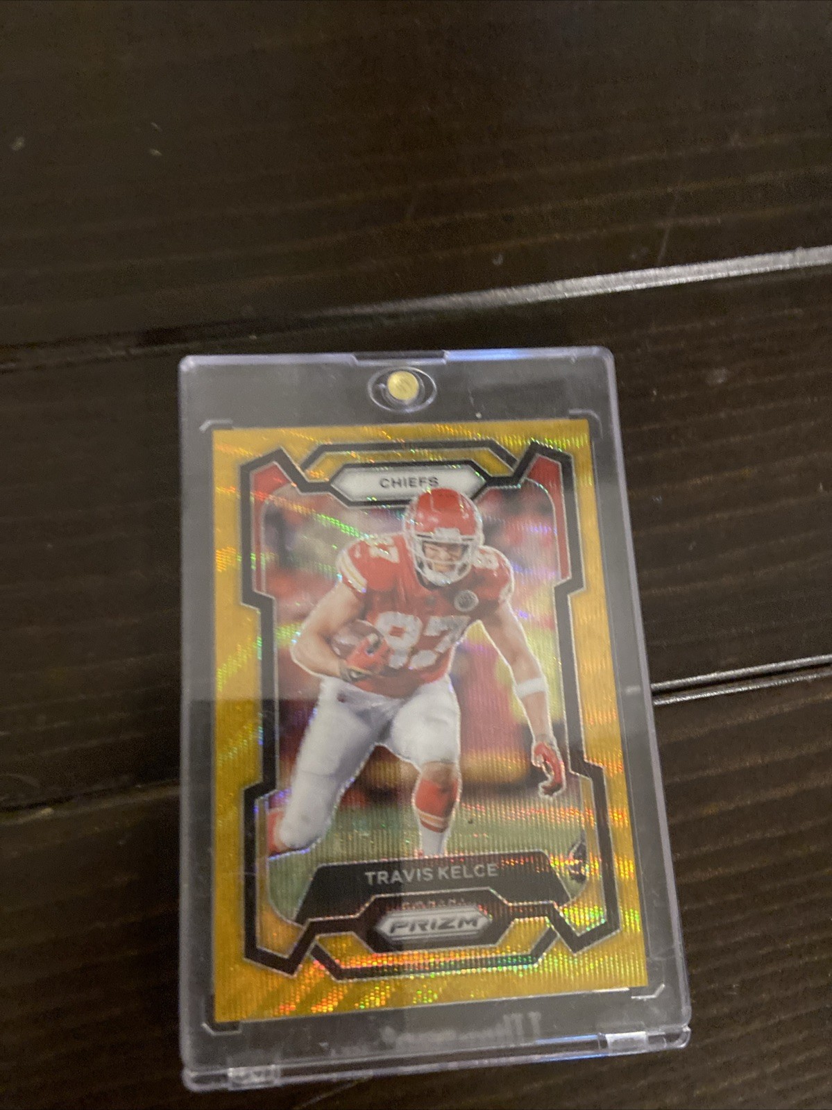 2023 Panini Prizm Travis Kelce #151 Gold Shimmer Prizm /10