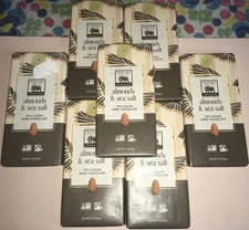 7 Endangered Species 72% Cacao Chocolate Bar Almonds & Sea Salt 3 Oz Vegan Read