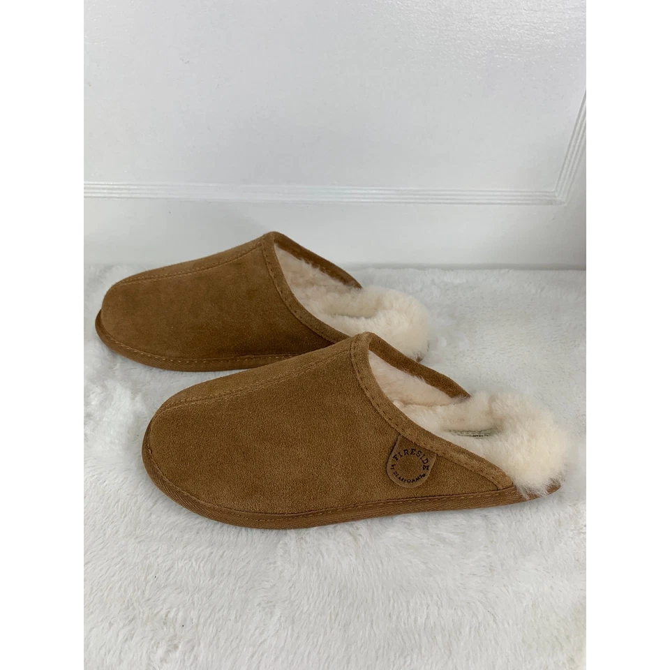 Мужские тапочки Fireside от Dearfoams Warwick из овчины размер 8 - Изображение 4 из 4