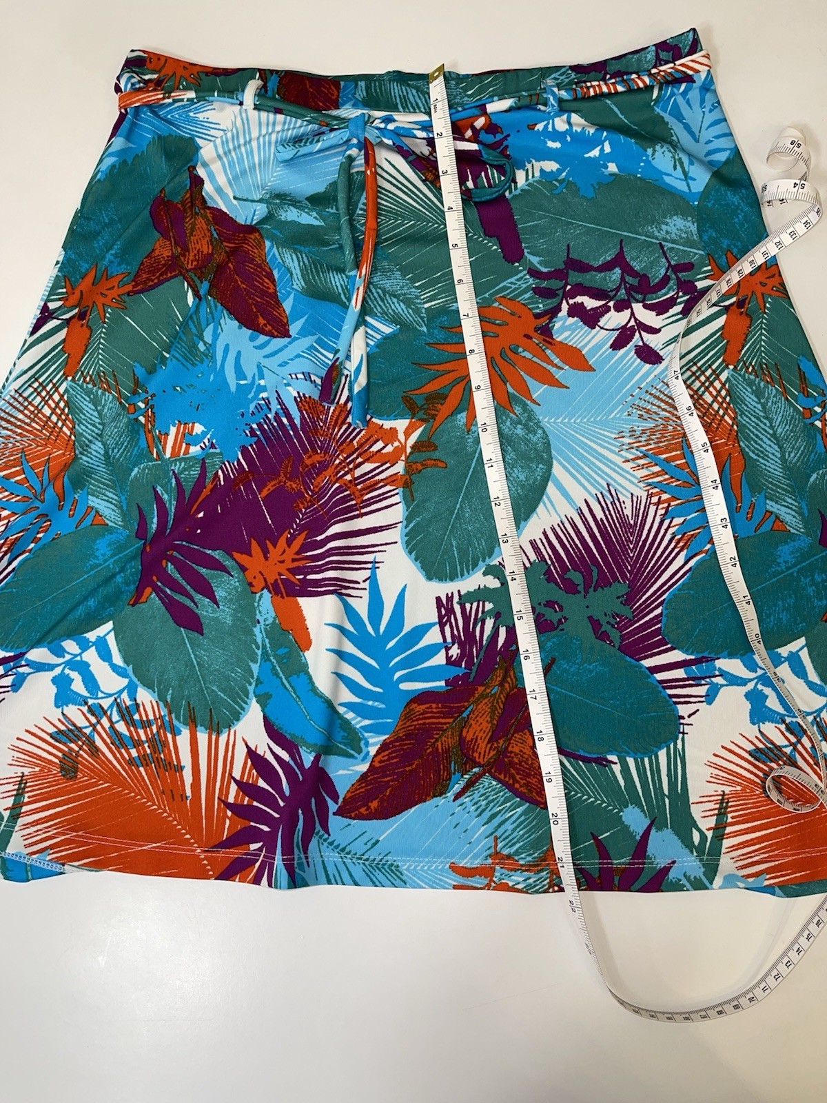 Michele Boyard Tropical Print Skirt UK 14/16 Holiday Summer Midi image 9