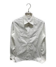 Hermes Men  s White Cotton Long Sleeve Cuff Shirt M 75cm French Condition