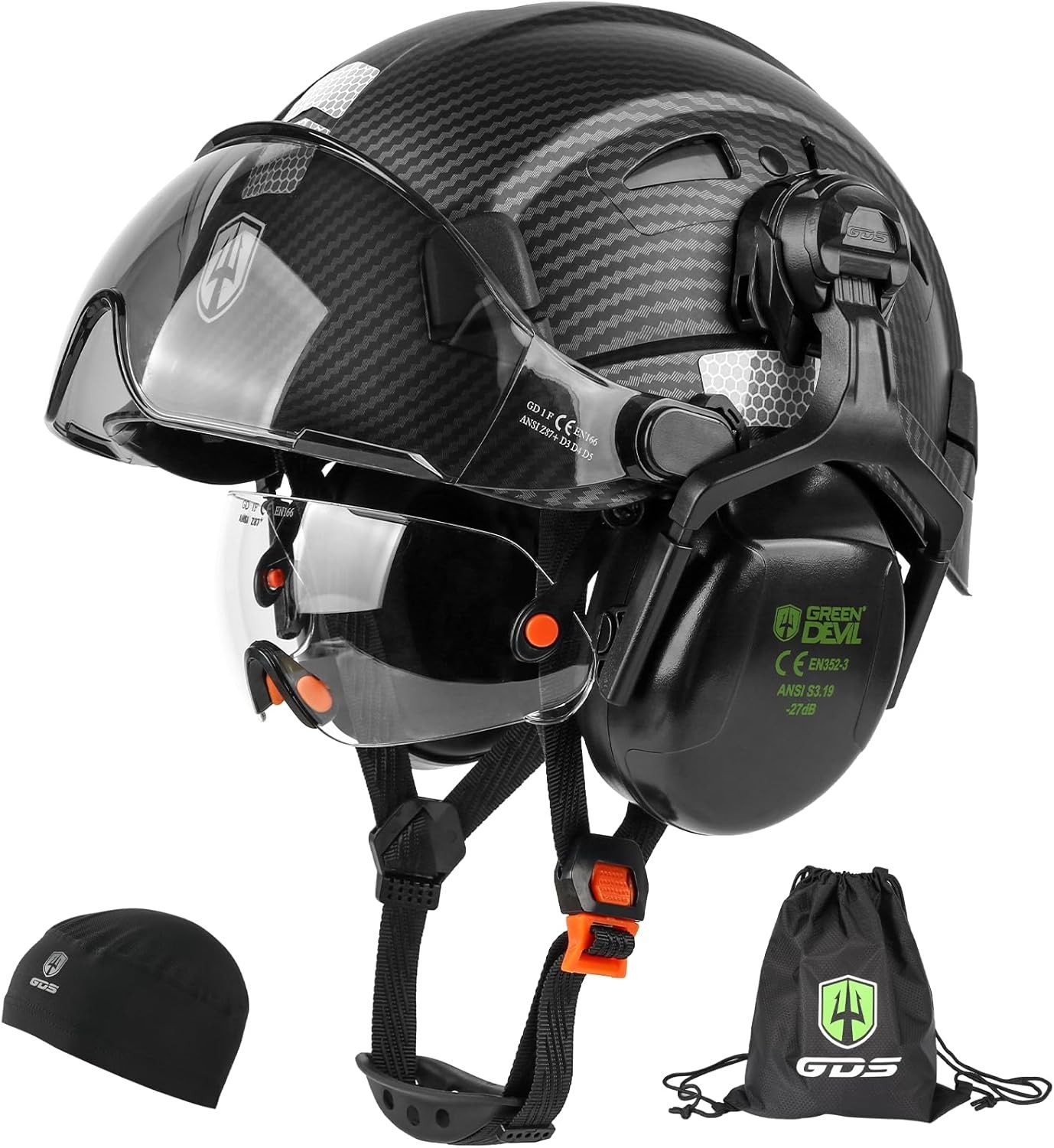 With Visor And Ear Muffs Men Women Vented ...