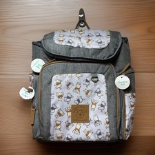 NEW Disney Baby Winnie the Pooh 14 pocket backpack diaper bag Cudlie DB30574