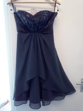 Coast strapless dress greyish blue size 10 RRP £135.00 BNWT [ED]