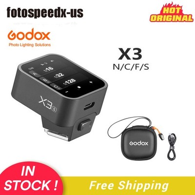 US Godox X3-C/N/S/F 2.4G TTL Flash Trigger Transmitter for Canon/Nikon/Sony/Fuji