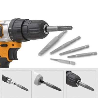 Screw Extractor Center Drill Bits Kit to Remove Broken or Stripped Screws