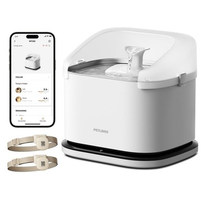 Cat Water Fountain RFID 101oz 2.4G Wi Fi App Stainless Steel WF305 PETLIBRO Cats