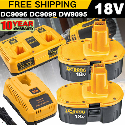 #ad 2PACK 18 Volt For DeWalt 18V 7.0Ah Battery or Charger DC9096 DC9099 DC9096 2 $28.99
