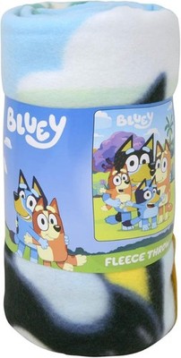 Blanket - Bluey Family w/Bingo Kids Cartoon 45x60 Silk Touch Soft Throw NEW