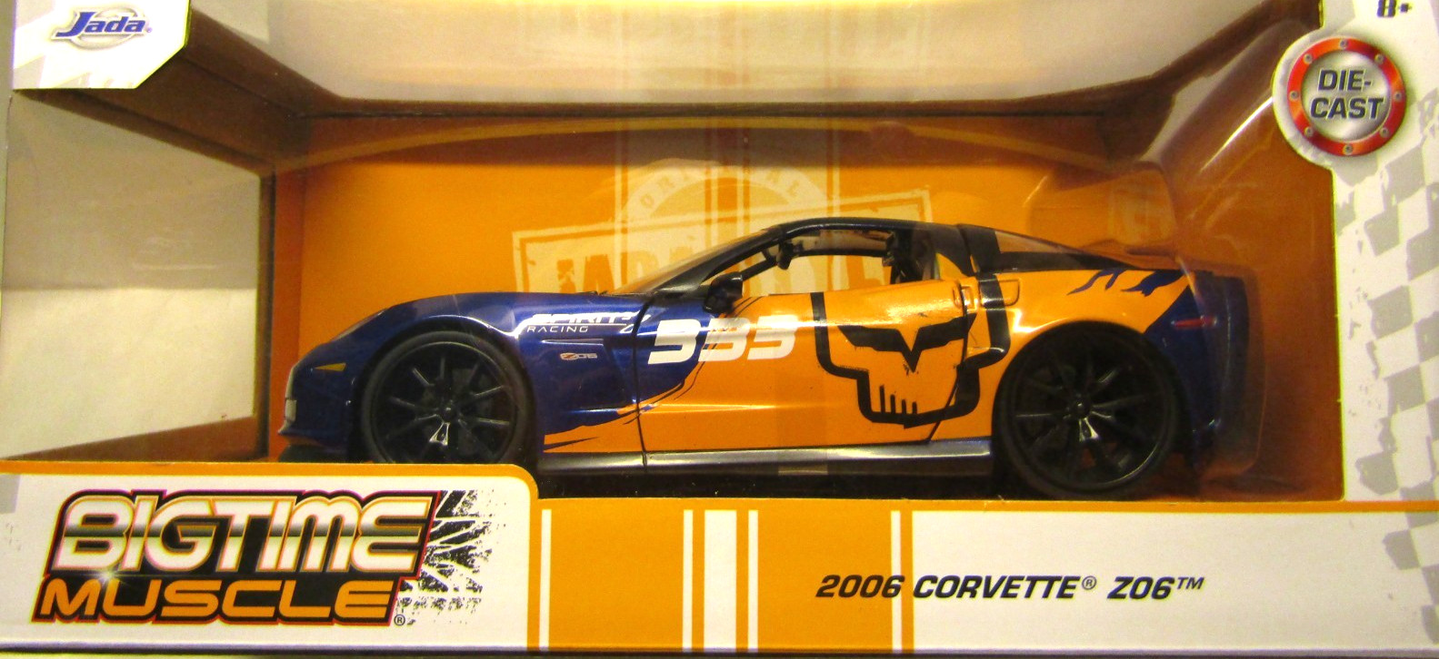 Jada 1:24 Big Time Muscle 2006 Chevrolet Corvette Z06 #333 Spirit Racing 35213
