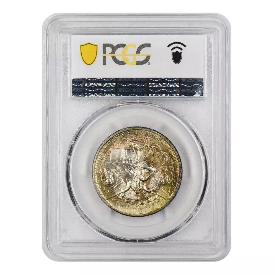 1938-D Texas Commemorative Silver Half Dollar PCGS MS-67 CAC - Image 4 of 4