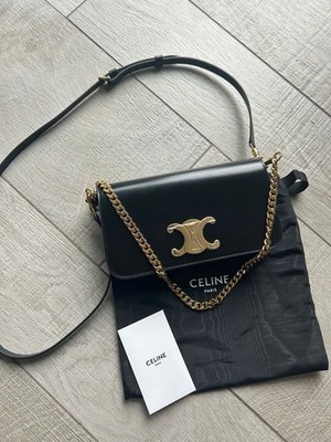 Neue CELINE Multi Pochete Schultertasche In Schwarz (mit Zertifikat)