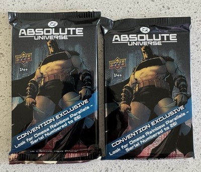 2026 SDCC EXCLUSIVE UPPER DECK ABSOLUTE UNIVERSE X2 Sealed Pack Lot!