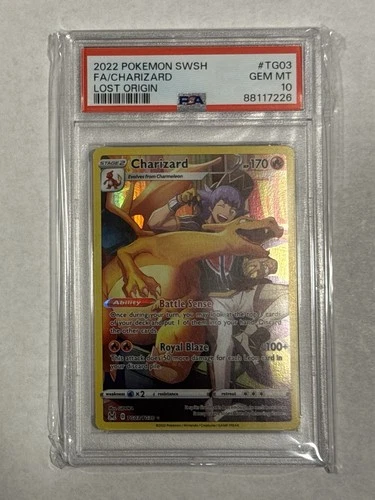 PSA10 Pokémon Lost Origin Charizard TG03