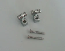Set of 2 Guitar Roller String Trees Guitar String Retainer Chrome