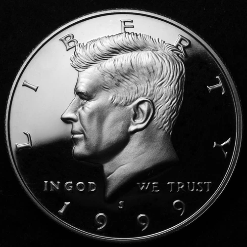 1999 S  Kennedy Mint Silver Proof Half Dollar from Original U.S. Mint Proof Set