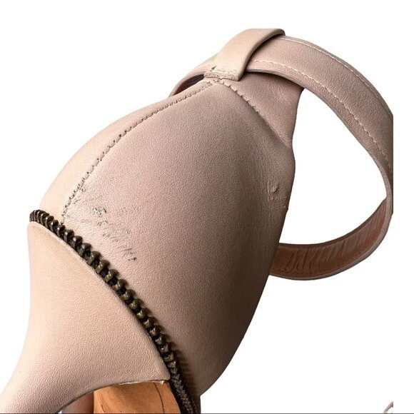 Sandalias Givenchy Nadia con correa al tobillo tacón de gatito cuero nude talla 37 Foto 4 de 4