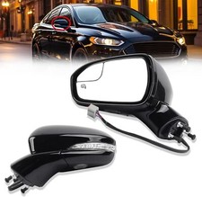 Dasbecan Left Driver Side Power Door Mirror Compatible with Ford Fusion