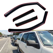 In-Channel Window Visor Sun Rain Guard Deflector for 1997-2017 Ford Expedition 