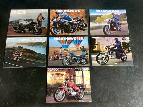 7) GOOD 1982-86 HONDA CB125S CX500 NIGHTHAWK SHADOW GOLD WING DEALER ...