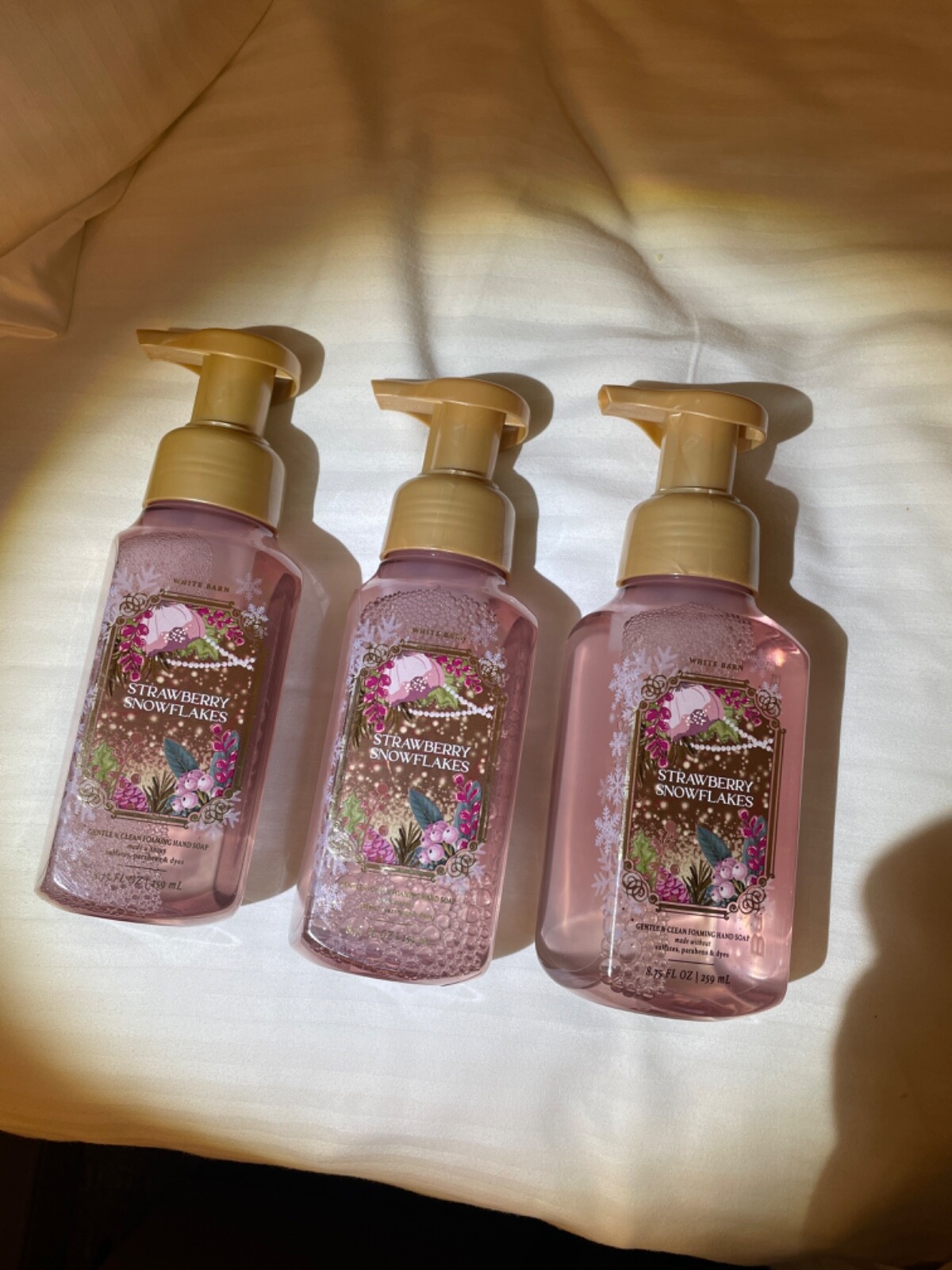 Set of 3 Bath And Body Foaming Soaps 8.75 oz