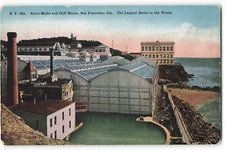 Sutro Baths and Cliff House, San Francisco, California VTG Postcard SK1.