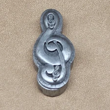 Torino Pewter Clef Note Jewelry Brooch Earrings Box Set Music