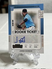 2021 Panini Contenders Baseball Jorge Guzman ROOKIE TICKET AUTO RC #201 Marlins