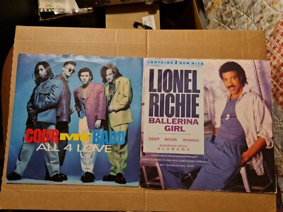 COLOR ME BAD ALL 4 LOVE/LIONEL RITCHIE BALLERINA GIRL 2X7 ''INCH VINYL RECORDS 
