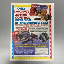 MECCANO ACTION CONTROL MOON BUGGY BUILDING SITE TRUCK 1996 VINTAGE RETRO ADVERT