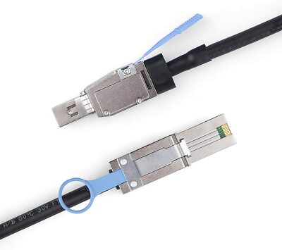 External Mini SAS HD SFF-8644 to Mini SAS SFF-8088 Hybrid Cable 100 Ohm 1~3 M