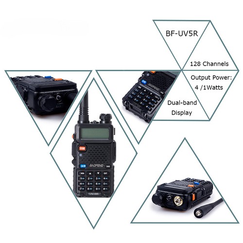 Radio UV5R 5W Walkie Talkie UV 5R 8W Ham Radio FM VHF UHF With Earphone New US - Picture 12 of 18