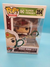 WONDER WOMAN FUNKO POP #354 DC Heroes Holiday with String Light Lasso Figure NEW