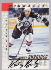 * 1997-98 Pinnacle Be A Player - Autographs [#079] - RANDY BURRIDGE