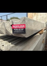 **** Grey concrete end fence post 2.4m ****