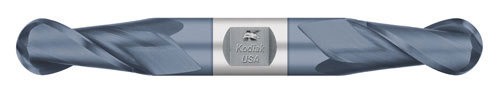 Kodiak 11/32 Dia Ball Nose ALTiN Double-End Carbide End Mill 2 Flute Made in USA - Picture 1 of 1