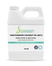 Fractionated Coconut Oil 100% Pure & Natural Cold Pressed Premium 32 fl oz