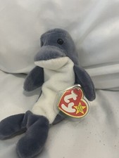 TY Echo The Dolphin Beanie Baby 1997 Beanie Babies Echo The Dolphin MNMT Dolphin