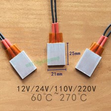 PTC Heater Plate 12V~220V Constant Temperature Element Thermostat Heating Tablet