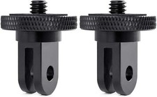 Camera Tripod Mount for Gopro Adapter, 2Pcs 1/4-20 Screw Conversion Adapter for