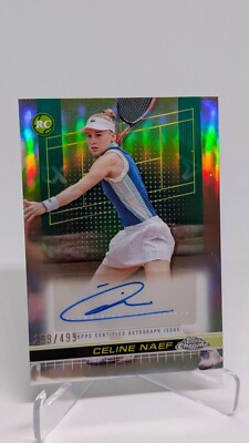 2024 Topps Chrome Tennis Celine Naef Refractor Auto #/499 RC