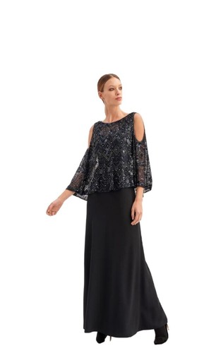Abito blu Notte Lungo Luisa Spagnoli cerimonia - M | eBay
