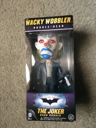 Funko Wacky Wobbler - Dark Knight Rises Movie - Bank Robber Joker 4 Inch Tall