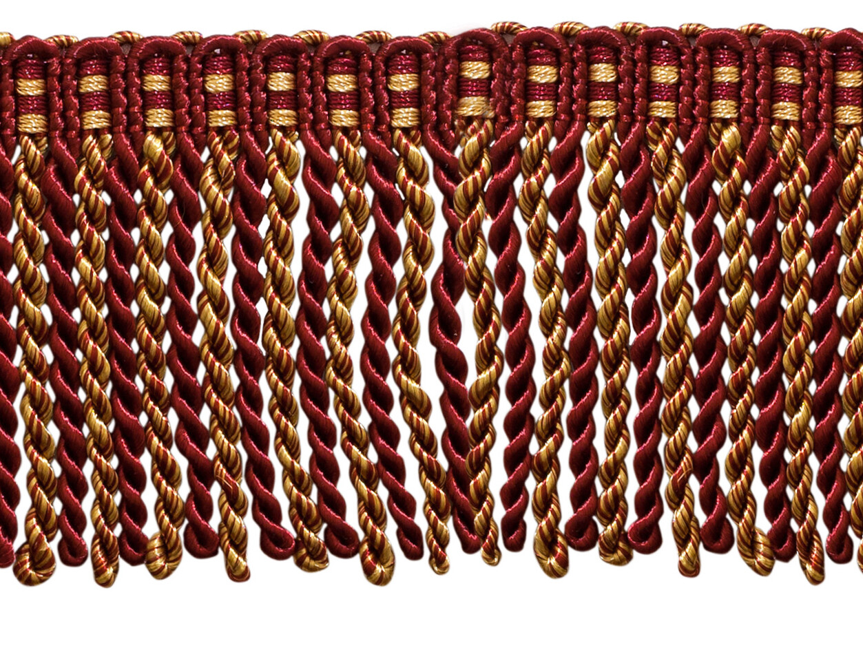 Bullion Fringe Trim with Knitted Header, Color# 1253 [27 Yards]